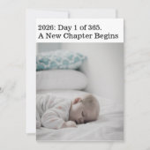 Modernes Neues Kapitel Neue Jahre 2 Foto Ferienkar Einladung (Vorderseite)