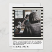 Modernes Neues Kapitel Neue Jahre 2 Foto Ferienkar Einladung (Rückseite)