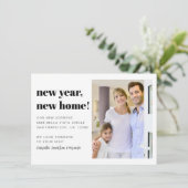 Modernes neues Zuhause Foto Moving Ankündigung (Stehend Vorderseite)