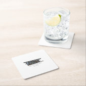 Modernes neues Zuhause Housewarming-Party Rechteckiger Pappuntersetzer (Vor Ort)