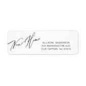 Modernes neues Zuhause-Rücksendekennzeichen (Vorne)