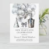 Modernes Neujahrsfest-Party Einladung (Stehend Vorderseite)