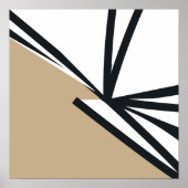 Modernes neutrales Abstrakt Poster (Vorne)