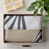 Modernes neutrales Abstrakt Seidenpapier (Geschenk)