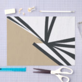 Modernes neutrales Abstrakt Seidenpapier (Handwerk)