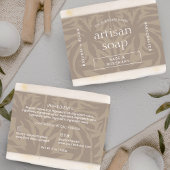 Modernes, neutrales Beige-Seife-Bar rund um das La