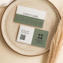 Modernes, neutrales Design Elegant, einzigartig 6  Treuekarte