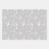 Modernes, neutrales Farbmarmor Geschenkpapier Set (Vorderseite)