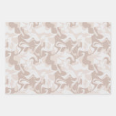 Modernes neutrales Farbmarmor Geschenkpapier Set (Vorderseite 3)