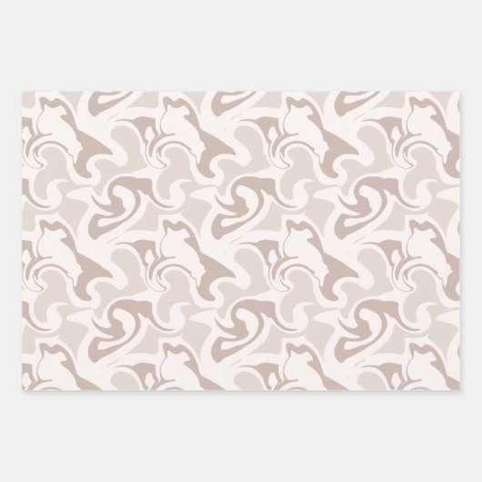 Modernes neutrales Farbmarmor Geschenkpapier Set (Vorderseite 2)