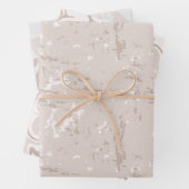 Modernes neutrales Farbmarmor Geschenkpapier Set (Beispiel)