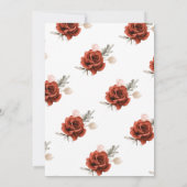 Modernes neutrales, florales Rustikales Elegant ge Einladung (Rückseite)