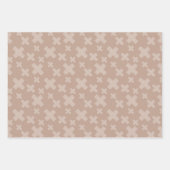 Modernes, neutrales geometrisches minimalistisches geschenkpapier set (Vorderseite)