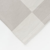 Modernes, neutrales Gray-Prüfmonogramm Fleecedecke (Ecke)