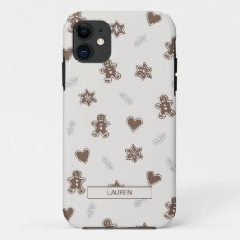 Modernes neutrales Lebkuchen Weihnachtsnachtsnacht Case-Mate iPhone Hülle