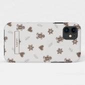Modernes neutrales Lebkuchen Weihnachtsnachtsnacht Case-Mate iPhone Hülle (Rückseite (Horizontal))