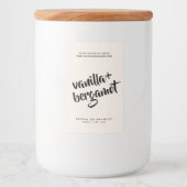 Modernes, neutrales Sojaschmelz-Label Lebensmitteletikett (Vorderseite)