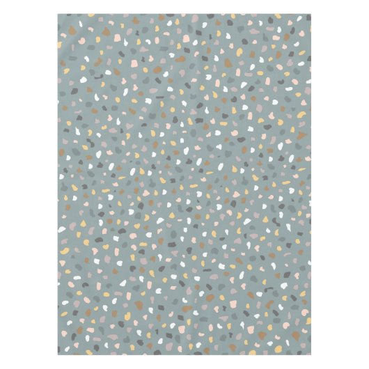 Modernes, neutrales Terrazzo-Muster Tischdecke (Vorderseite)