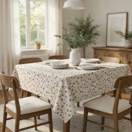 Modernes, neutrales Terrazzo-Muster Tischdecke