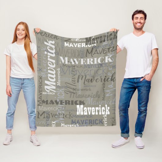 Modernes Neutronenmuster mit langer Bezeichnung Wi Fleecedecke (Beispiel)