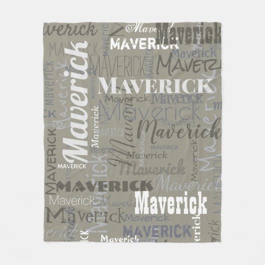 Modernes Neutronenmuster mit langer Bezeichnung Wi Fleecedecke (Vorderseite)