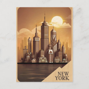 modernes New York Postkarte