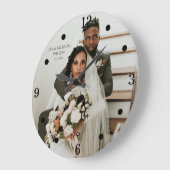 Modernes Newlywed Foto Große Uhr (Winkel)