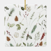 Modernes Newlywings Erstes Verheiratetes Weihnacht Keramikornament (Rückseite)