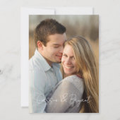 Modernes Nichts Extravagant nur Liebe Foto Hochzei Einladung (Rückseite)