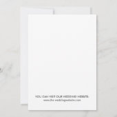 Modernes Nichts Extravagant nur Liebe Hochzeit Einladung (Rückseite)