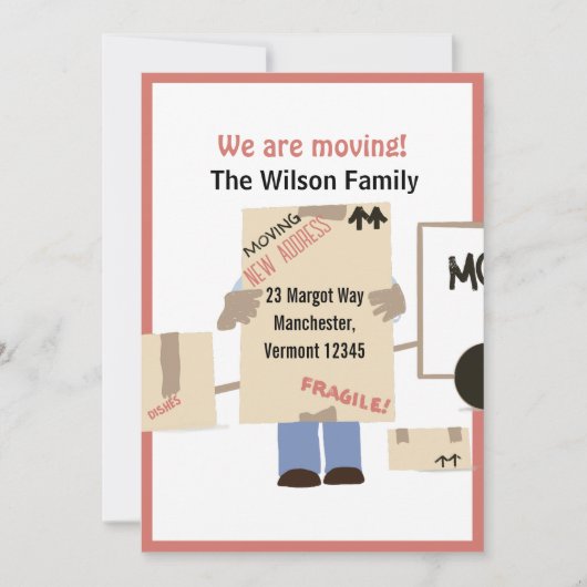 Modernes Niedlich bewegen wir uns Ankündigung (Vorderseite)