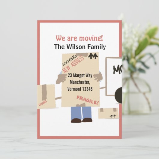 Modernes Niedlich bewegen wir uns Ankündigung (Stehend Vorderseite)