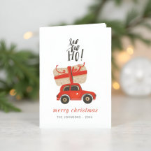 Modernes Niedlich-Chic Weihnachtsgeschenk Red Car