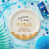 Modernes Niedlich Es ist so süß, dritter Geburtsta Pappteller (Party)