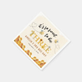 Modernes Niedlich Es ist so süß, dritter Geburtsta Serviette (Ecke)