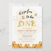 Modernes Niedlich Es macht so Spaß, ein erster Geb Einladung (Vorderseite)