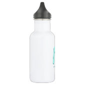 Modernes Niedlich Fun Individuelle Name 3D Monogra Edelstahlflasche (Links)
