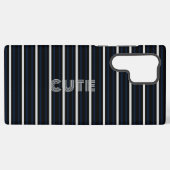 Modernes Niedlich gestreiftes Material Samsung Galaxy Hülle (Rückseite (Horizontal))
