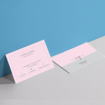 Modernes Niedlich-rosa-graues Monogramm