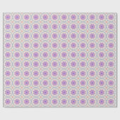 Modernes Niedlich rosa Periwinkle Blaues geometris Geschenkpapier (Flach)