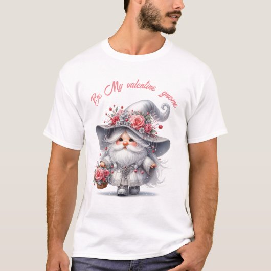 Modernes niedlich-Silberrotes Valentinenknochen T-Shirt (Vorderseite)