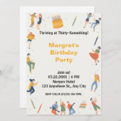 Modernes niedliche Geburtstag Party (Vorne/Hinten)