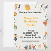 Modernes niedliche Geburtstag Party (Vorne/Hinten)