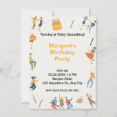 Modernes niedliche Geburtstag Party (Vorderseite)