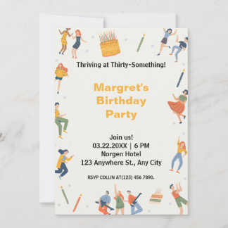 Modernes niedliche Geburtstag Party