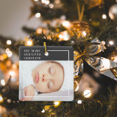 Modernes Niedliches Baby-Foto | Schönheitsangebot Keramikornament