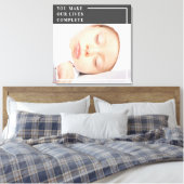 Modernes Niedliches Baby-Foto | Schönheitsangebot Leinwanddruck (Insitu (Schlafzimmer))