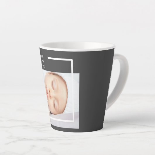 Modernes Niedliches Baby-Foto | Schönheitsangebot Milchtasse (Rechte Ecke)