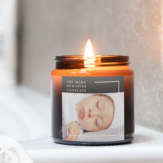 Modernes Niedliches Baby-Foto | Schönheitsangebot Quadratischer Aufkleber