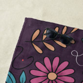 Modernes Niedliches Big Floral Muster Personalisie Strandtuch (Beispiel)
